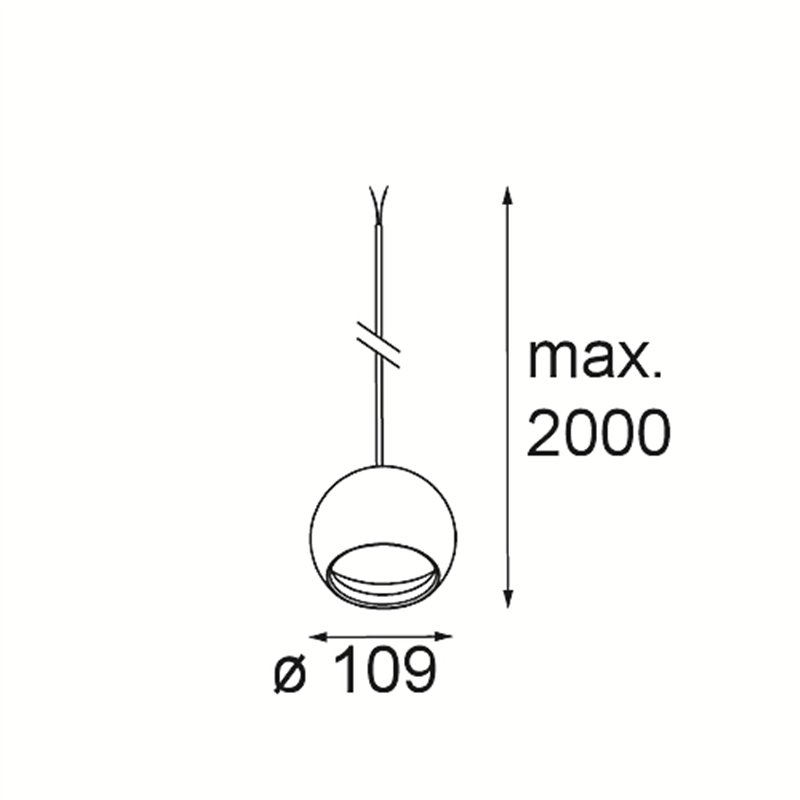 Modular Smart Ball Kompas Suspended 82 1x DE | Hängelampe