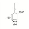 Modular Smart Tube Kompas Suspended 82 L 1x DE | Hängelampe