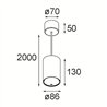 Modular Smart Tube Suspended 82 L 1x 1800-3000K WD DI 350mA | Hängelampe