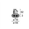 Modular Modupoint Round Recessed Trimless 10 1x DE
