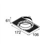 Modular Ring Recessed Trimless 82 1x