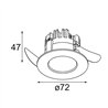 Modular K 72 Recessed 72 1x IP55 LED RD | Einbauspot