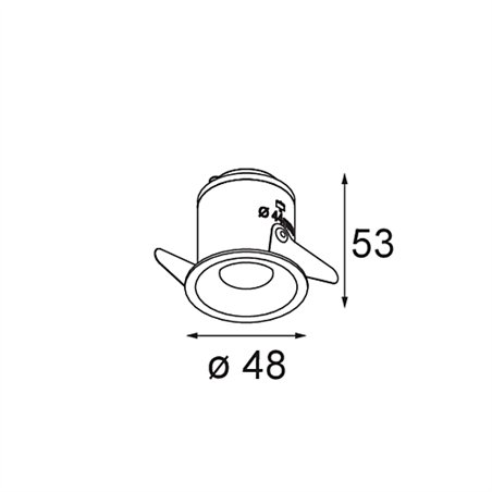 Modular Smart Cake Recessed 48 1x IP55 LED DE | Recessed spot