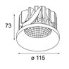 Modular Smart Kup Recessed 115 1x LED DE | Einbauspot