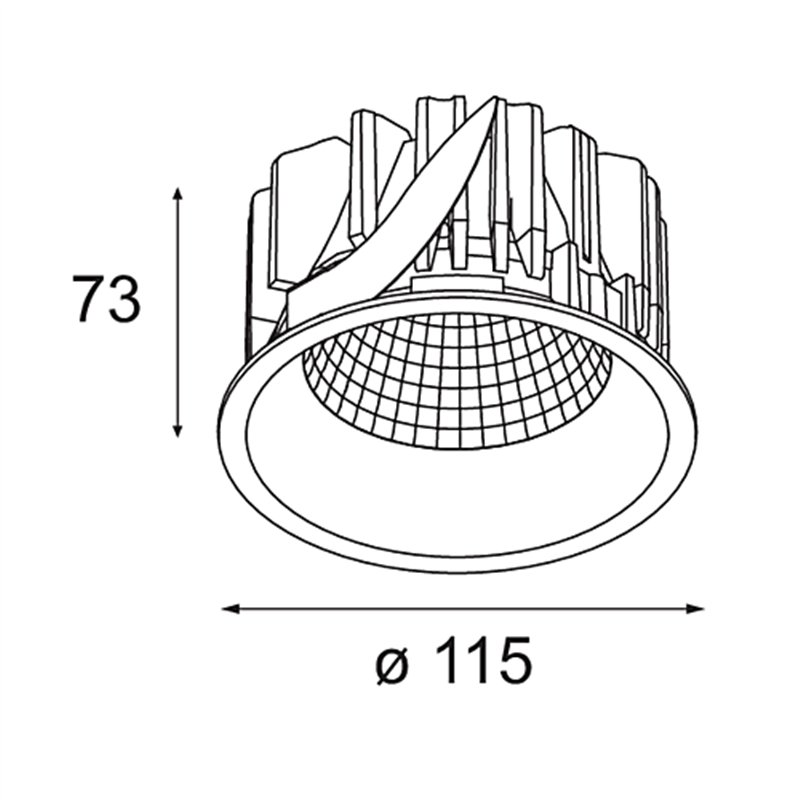 Modular Smart Lotis Recessed 115 1x LED DE | Einbauspot