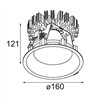 Modular Smart Lotis Recessed 160 1x IP55 LED DE | Recessed spot