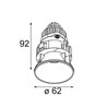 Modular Tetrix Oblique Recessed 62 1x IP55 LED DE | Recessed spot