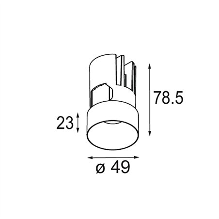 Modular Minude Out Recessed 49 23 Outdoor 1x IP54 LED DE | Recessed spot
