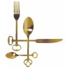 SELETTI gold-keytlery set of 24 cutlery 18/0 stainless electroplated, 6 places
