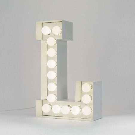 SELETTI Vegaz Metal Letter with LED - L