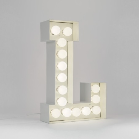 SELETTI Vegaz Metal Letter with LED - L