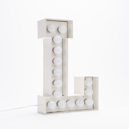 SELETTI Vegaz Metal Letter with LED - L