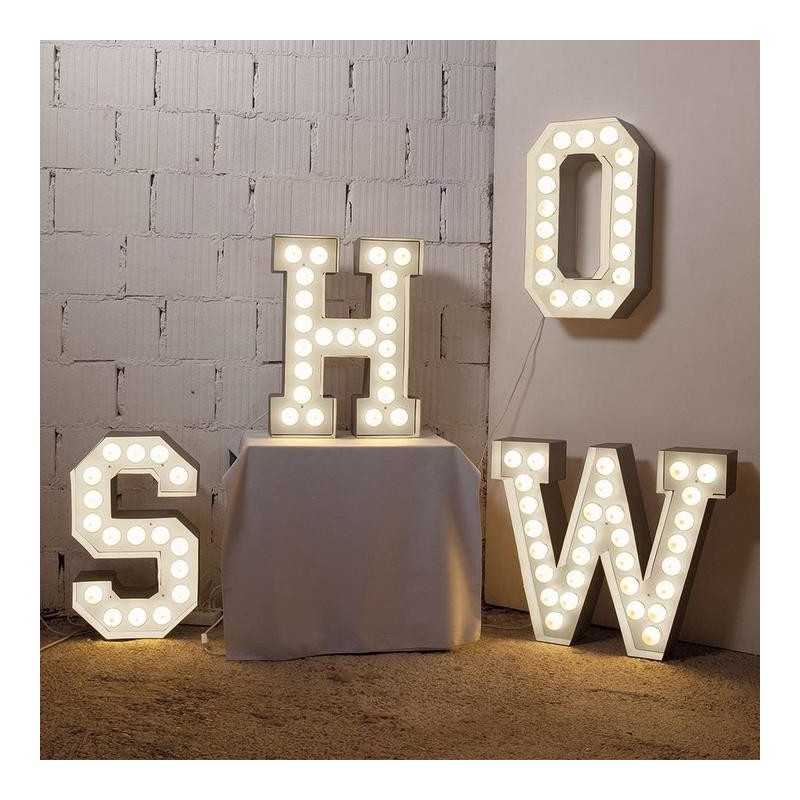 SELETTI Vegaz Metal Letter with LED - L