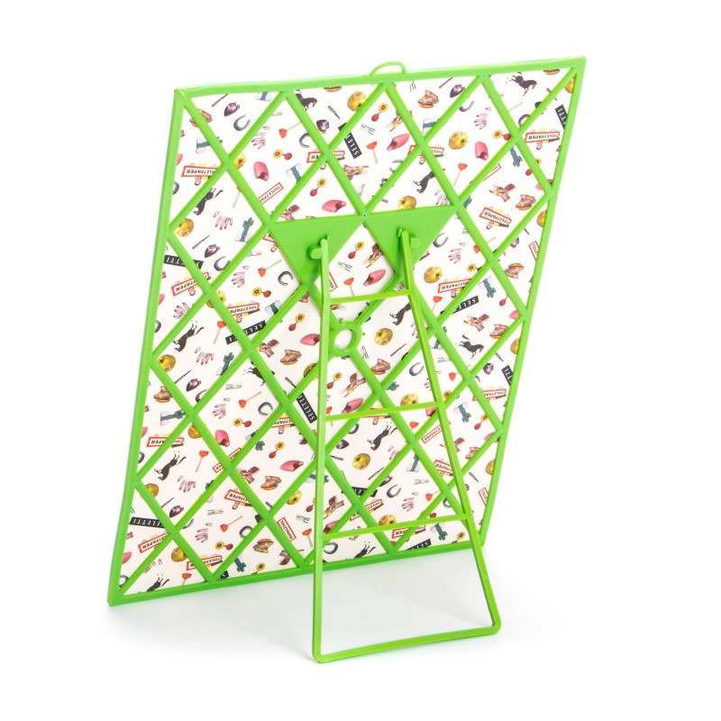 SELETTI Toiletpaper Mirror 30x40 cm - Flowers With Holes