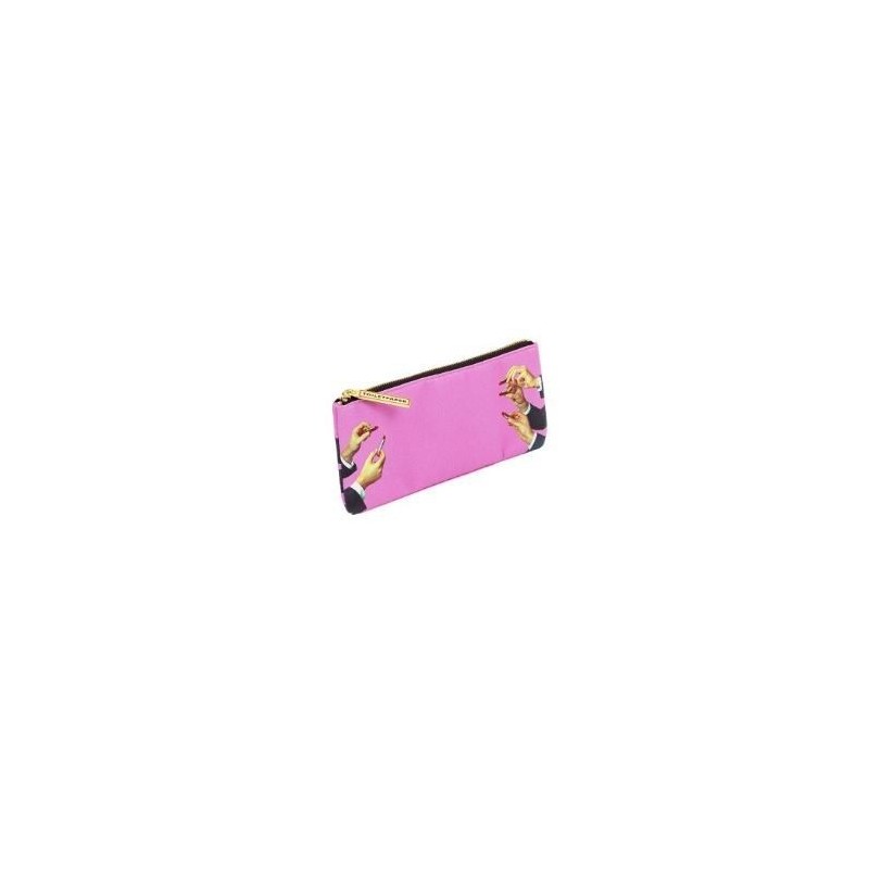 SELETTI Toiletpaper Pencil case 21x9 - LIPSTICKS PINK