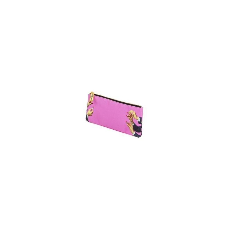SELETTI Toiletpaper Pencil case 21x9 - LIPSTICKS PINK