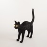 SELETTI The Jobby Cat Lamp Black