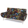 SELETTI Toiletpaper Three Seater Sofa - Snakes