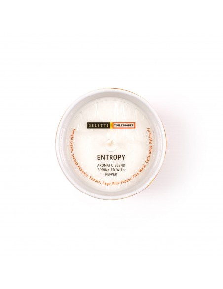 SELETTI Toiletpaper Candle in porcelain jar - Essence Entropy