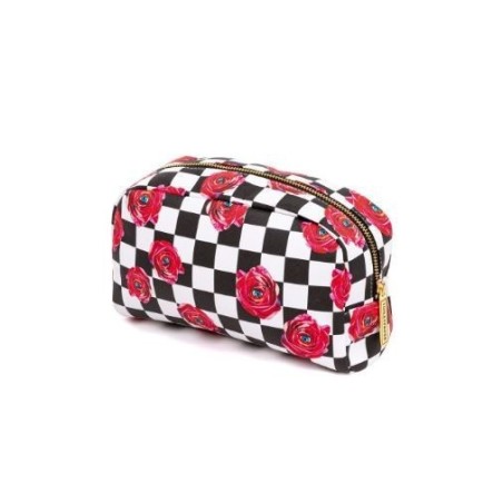 SELETTI Toiletpaper Beauty case Large 23x8 h.13 - ROSES ON CHECK