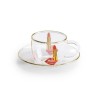 SELETTI Toiletpaper glass coffee set - tongue