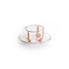 SELETTI Toiletpaper glass coffee set - tongue
