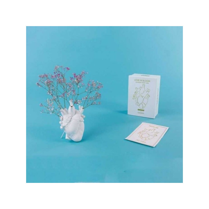 SELETTI Vase en porcelaine "Love In Bloom"