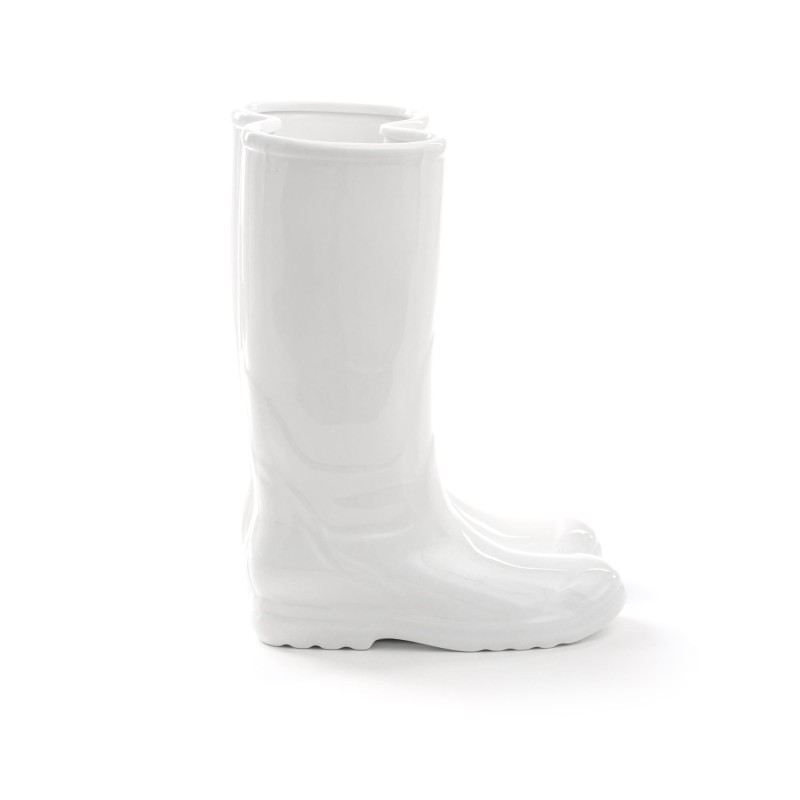 SELETTI umbrella stand in porcelain -rainboot