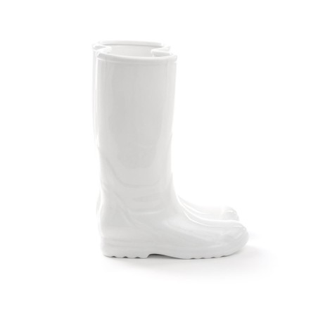SELETTI umbrella stand in porcelain -rainboot