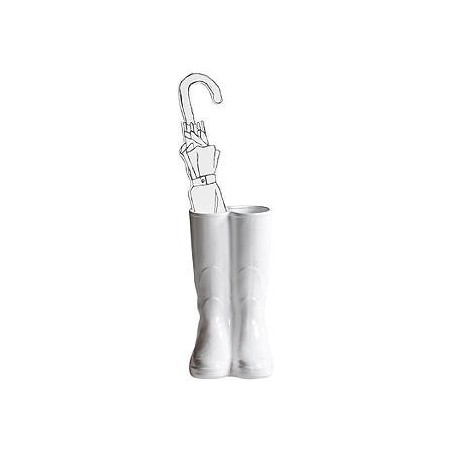 SELETTI umbrella stand in porcelain -rainboot