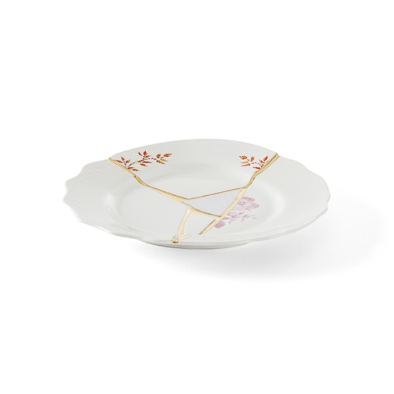 SELETTI Kintsugi Porcelain dessert plate n'2