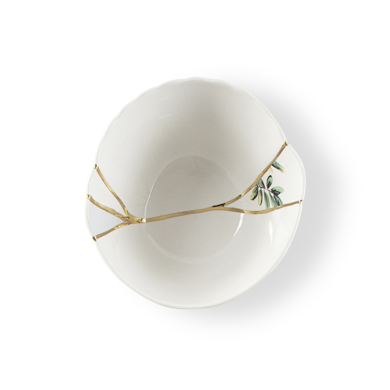 SELETTI Kintsugi Porcelain fruitbowl n'2