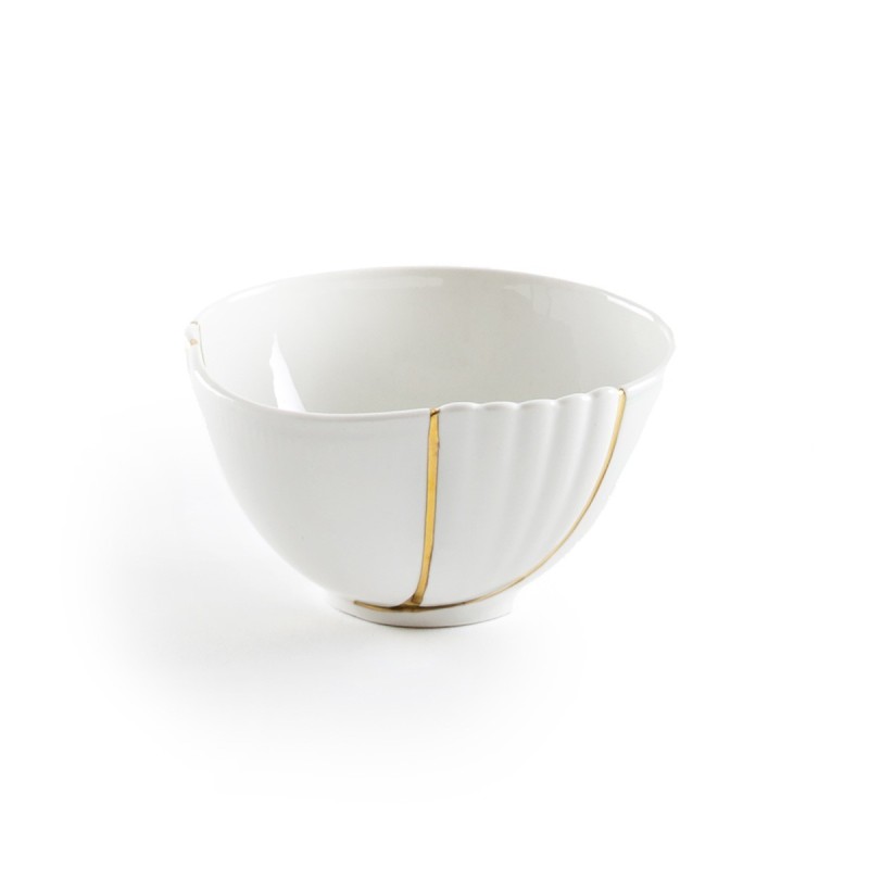 SELETTI Kintsugi Porcelain fruitbowl n'3