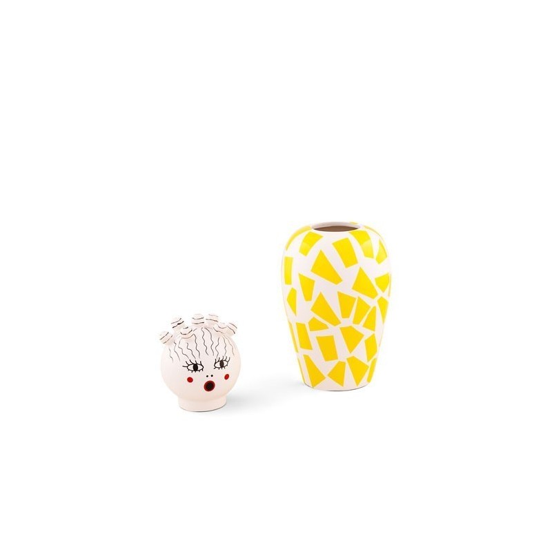 SELETTI Le Canopie Dolomite vase  - Rosio