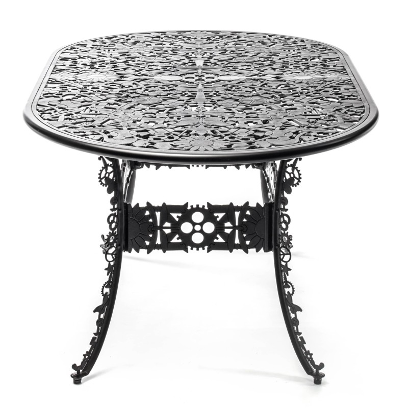 SELETTI Industry Collection Oval Aluminium Table 152x90 cm