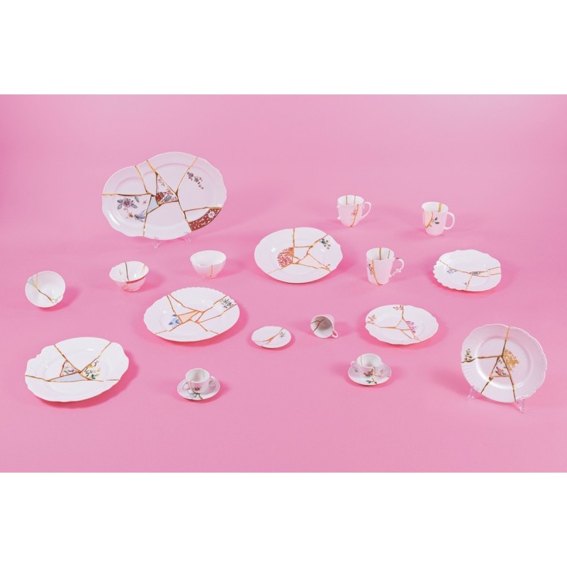 SELETTI Kintsugi Porcelain plate n'2
