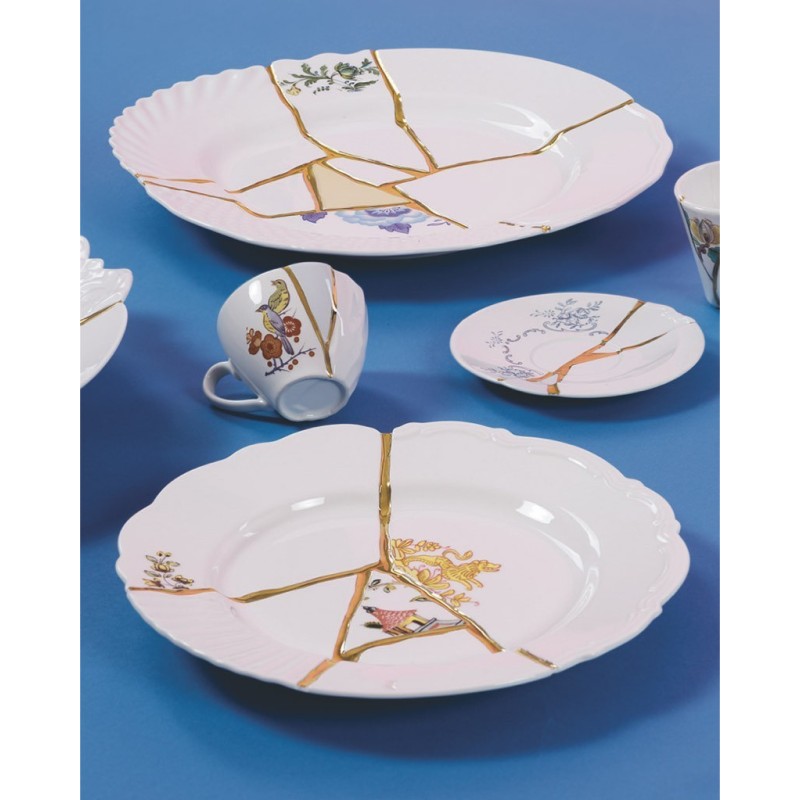 SELETTI Kintsugi Porcelain plate n'3