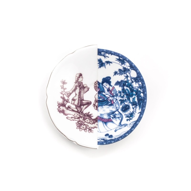 SELETTI Hybrid Porcelain coffee cup + plate  - Eufemia
