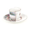 SELETTI Hybrid Porcelain coffee cup + plate  - Tamara
