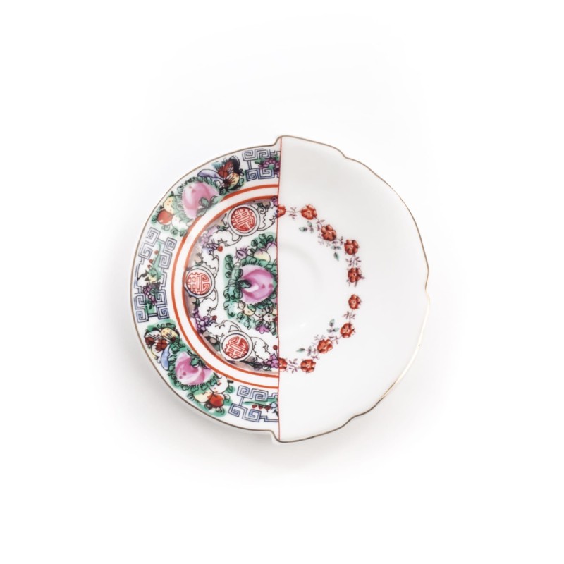 SELETTI Hybrid Porcelain coffee cup + plate  - Tamara