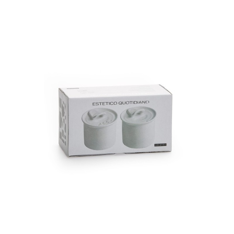 SELETTI Estetico Quotidiano set 1 salt cellar + 1 pepper cellar
