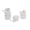 SELETTI Estetico Quotidiano set 6 porcelain ice cream bowl and spoon