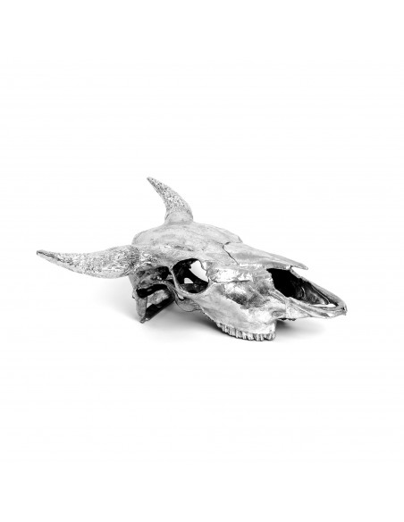 SELETTI Diesel Wunderkammer "Diesel-I'm Horny" Aliminium bison skull