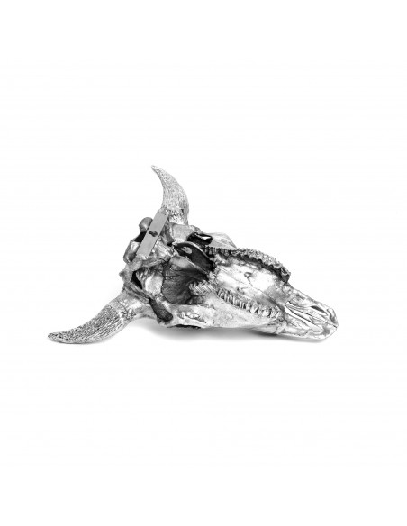 SELETTI Diesel Wunderkammer "Diesel-I'm Horny" Aliminium bison skull