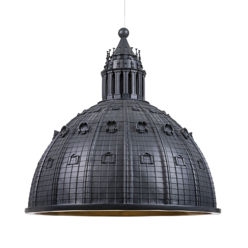 SELETTI Cupolone resin ceiling lamp - gray