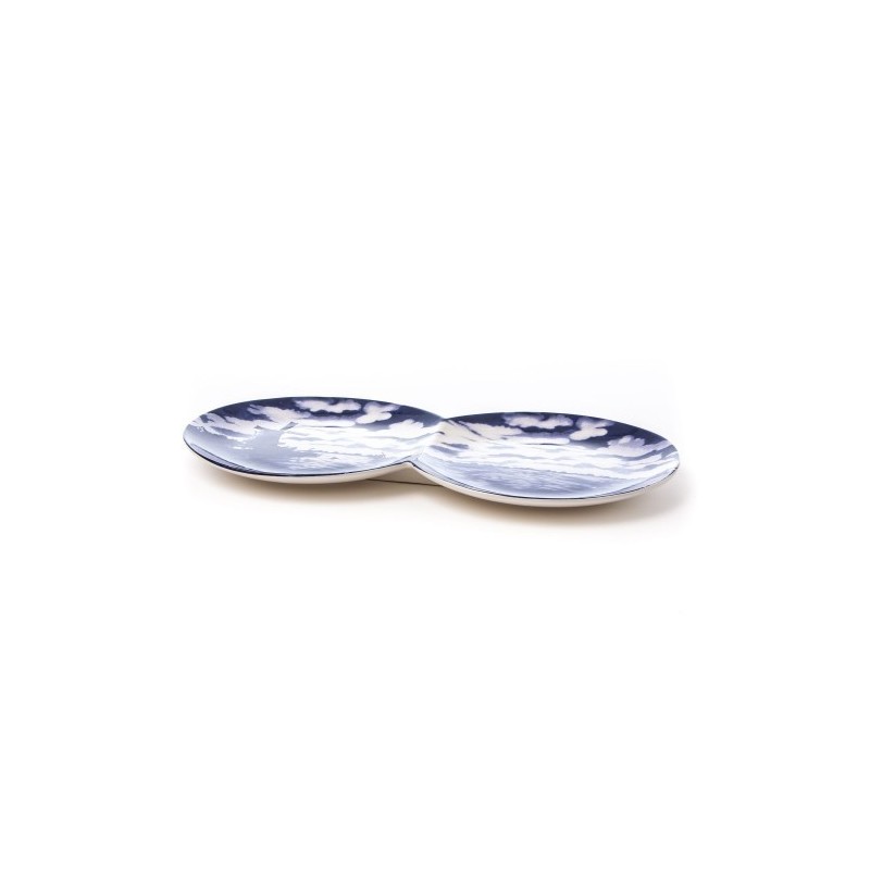 SELETTI multidish-double plate in porcelain