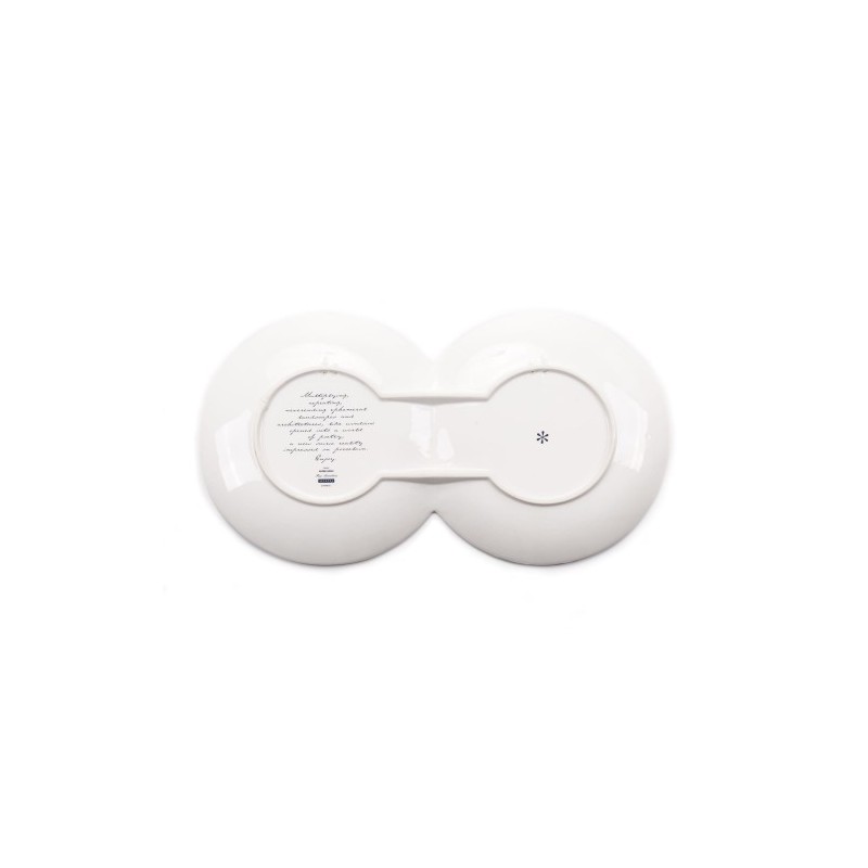 SELETTI multidish-double plate in porcelain