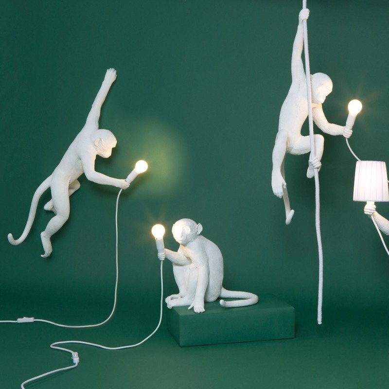 SELETTI The Monkey Lamp Hanging Left Hand - Indoor