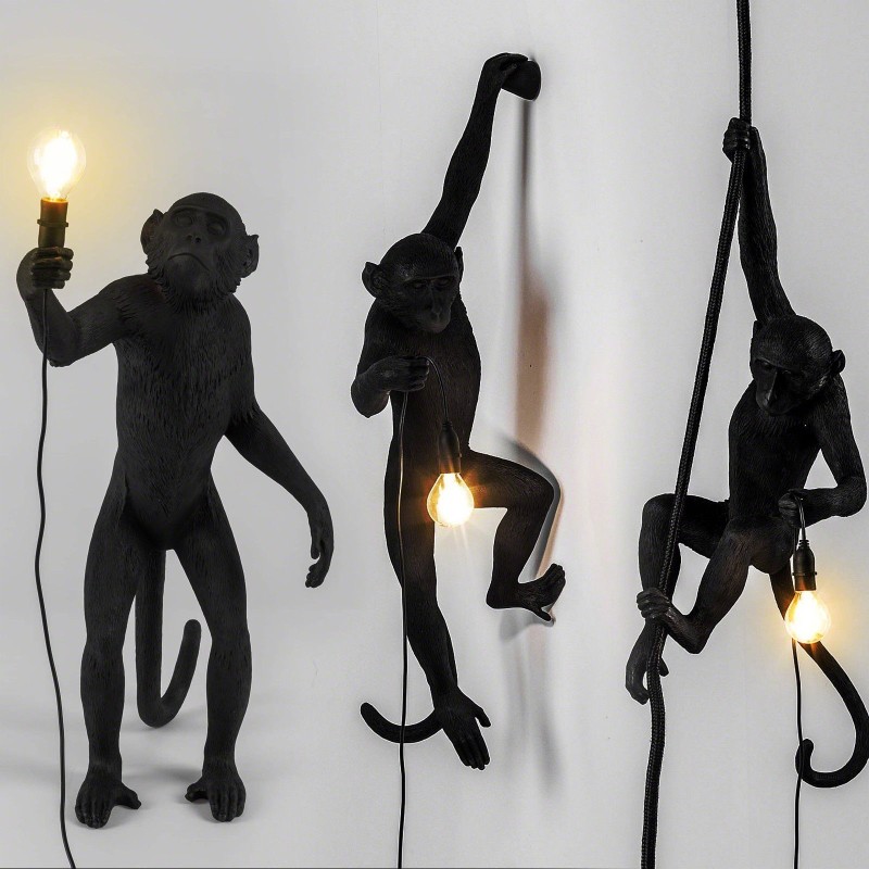 SELETTI The Monkey Lamp With Rope - Outdoor