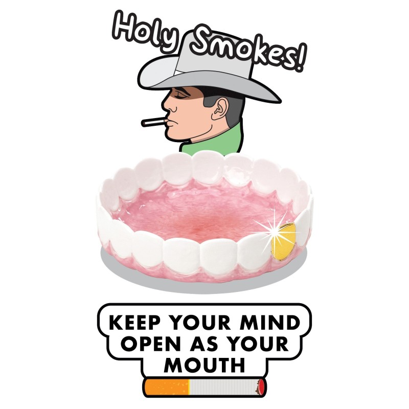SELETTI Ash Tray Holy smokes